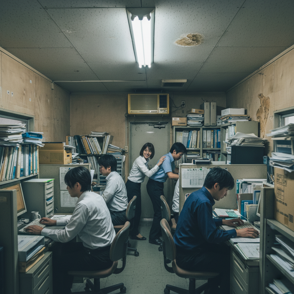 成長期──社員が増え、狭く古びたプレハブ内で窮屈に働く現場