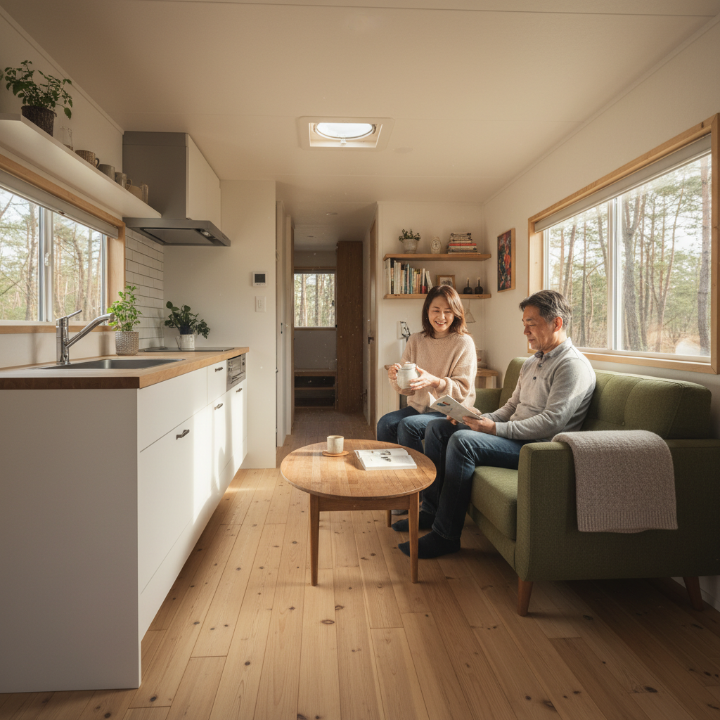 トレーラーハウス農泊の内装イメージ