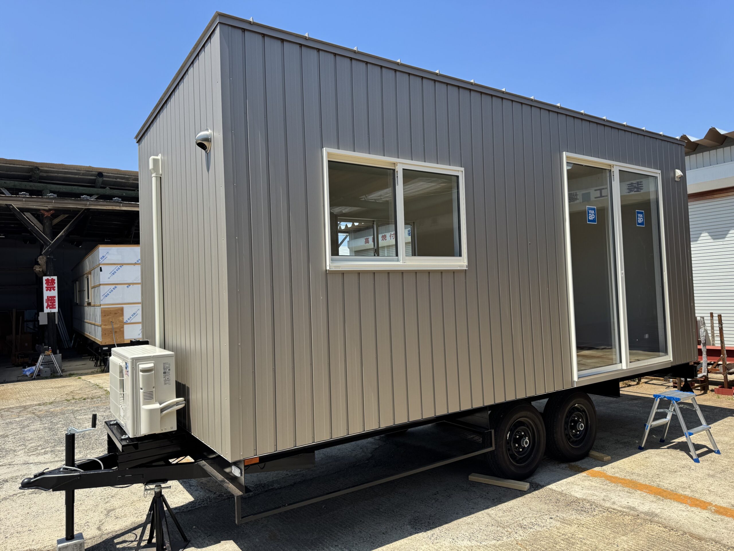 トレーラーハウス 5.4mモデル シャーシ カプラー 北海道 サンエイ